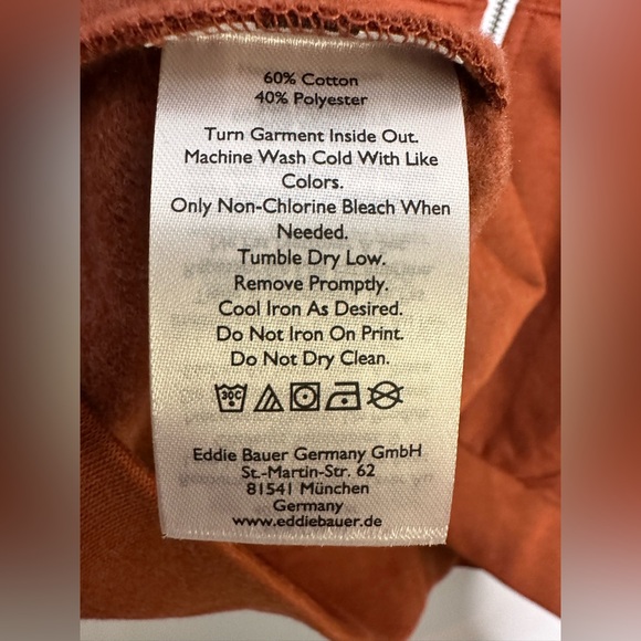 Eddie Bauer Burnt Orange Women's Zip-Up Jacket. Women’s Large. NWT - Picture 4 of 7